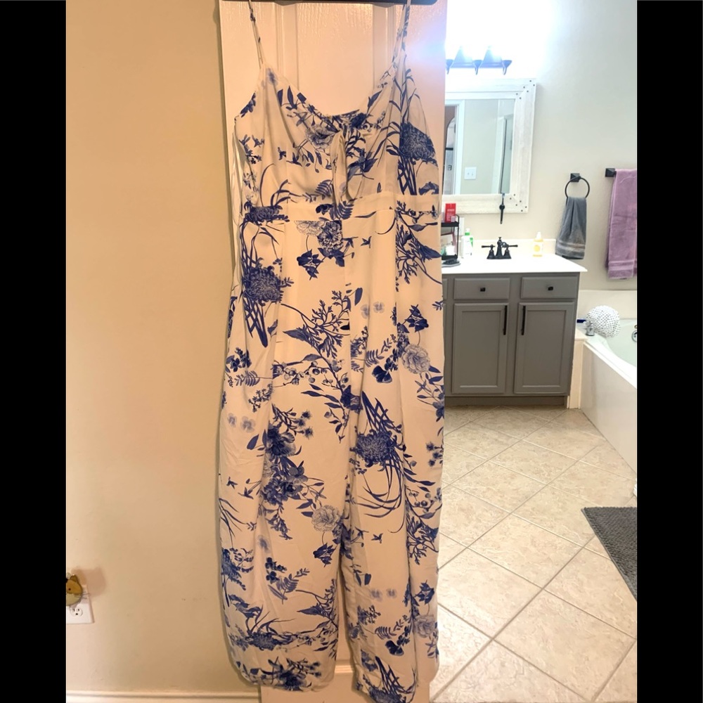 Floral jumpsuit- bachelorette party must have.